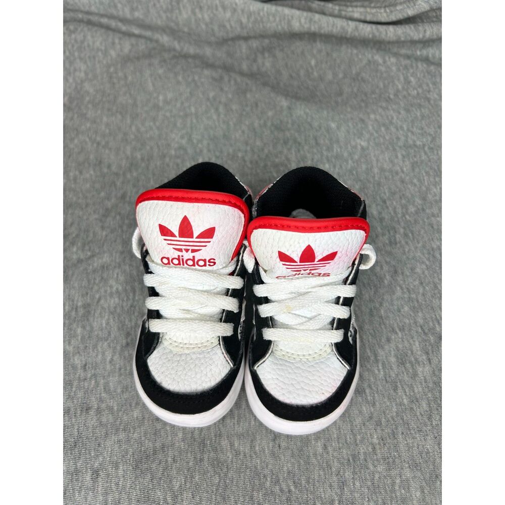 Adidas Hardcourt Hi I Red/Black/White Shoes Youth Size 4K Clean